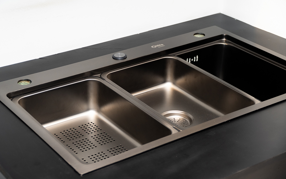 Chậu rửa chén 1 hố kèm khay HITA HDS7546D 75x46cm